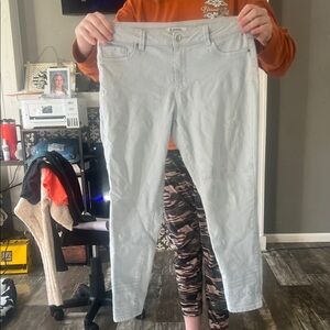 d. jeans Women's Straight Leg Jeans - Light Gray